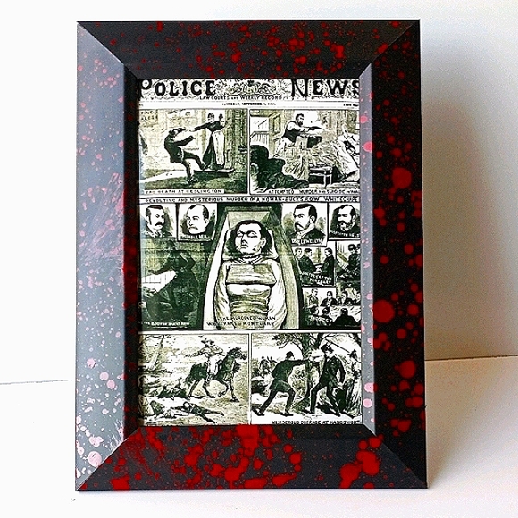 Jack the ripper Gothic horror oddity Frame Photo Print Crime UK Serial Killer - Picture 7 of 8